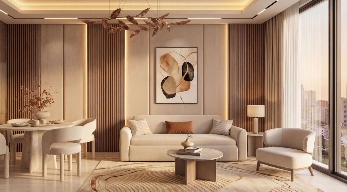 Living and dining room