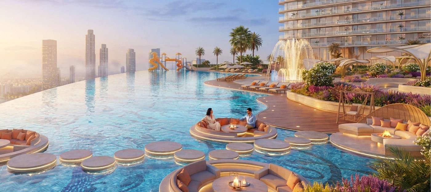 Serenity Pool with sunken lounge seating